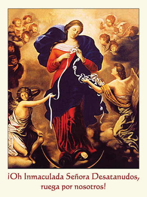 *SPANISH* Our Lady Undoer of Knots Prayer Card